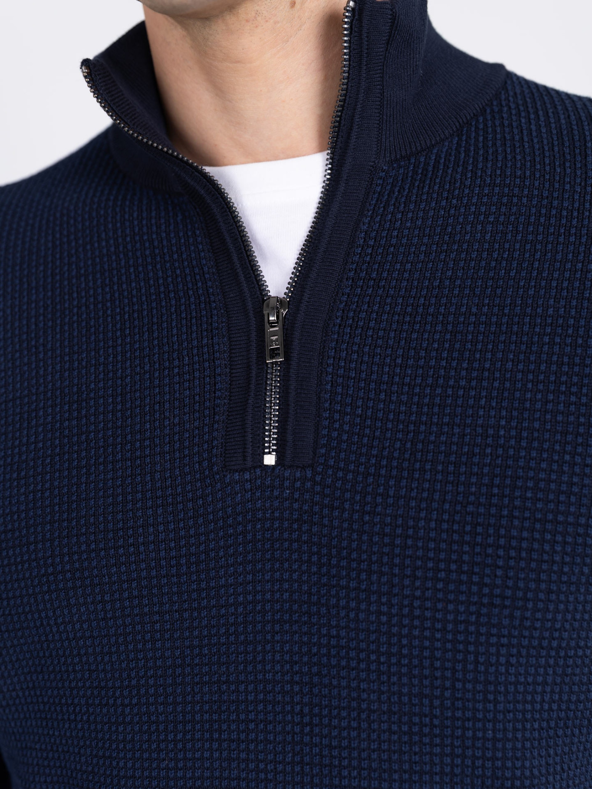 Camisola de meio fecho