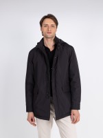 Parka técnica com capuz Parka técnica com capuz