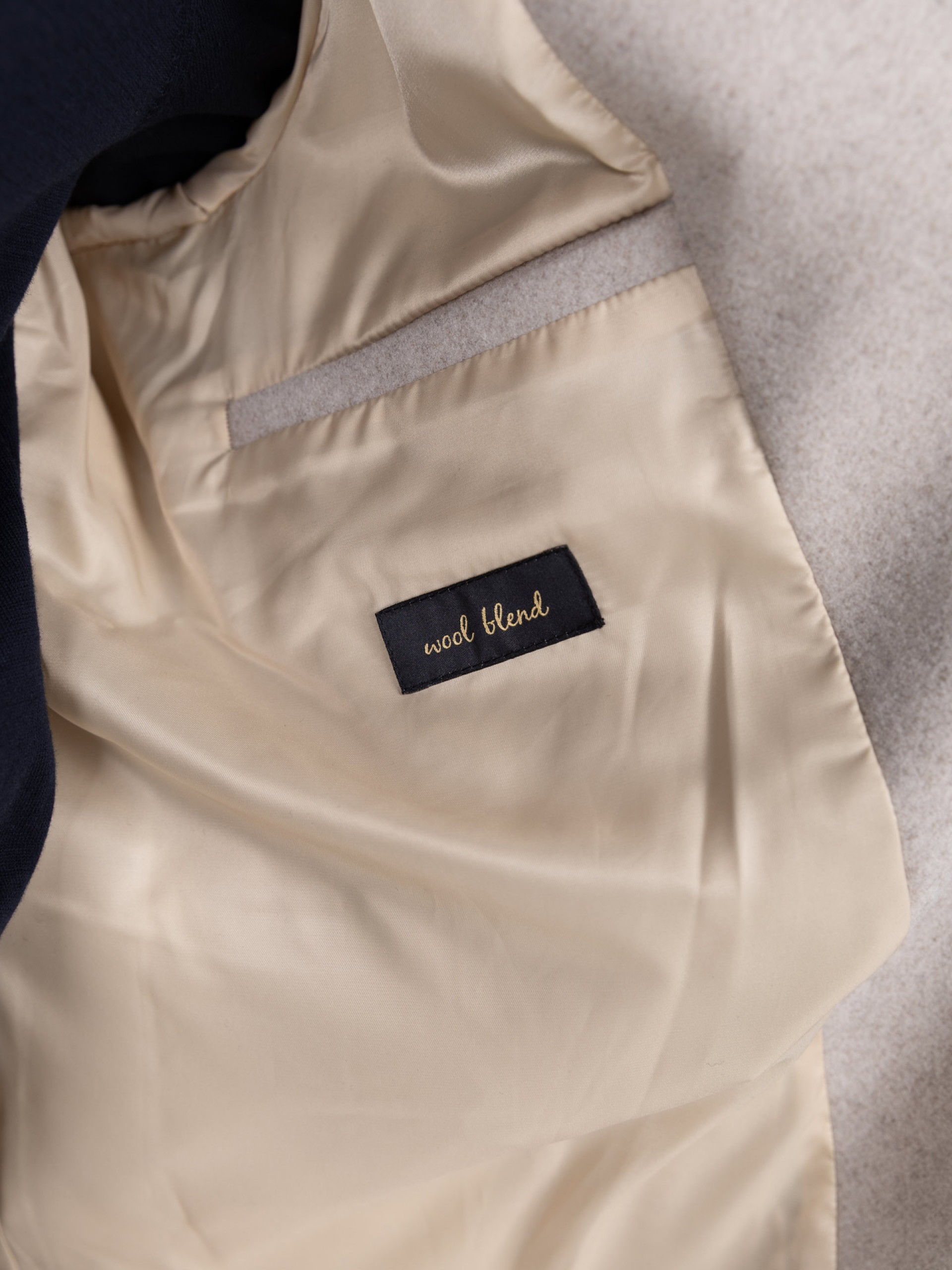 Slim fit overcoat classic lapel