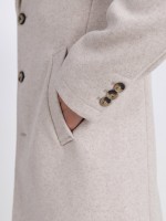 Sobretudo slim fit lapela cl�ssica