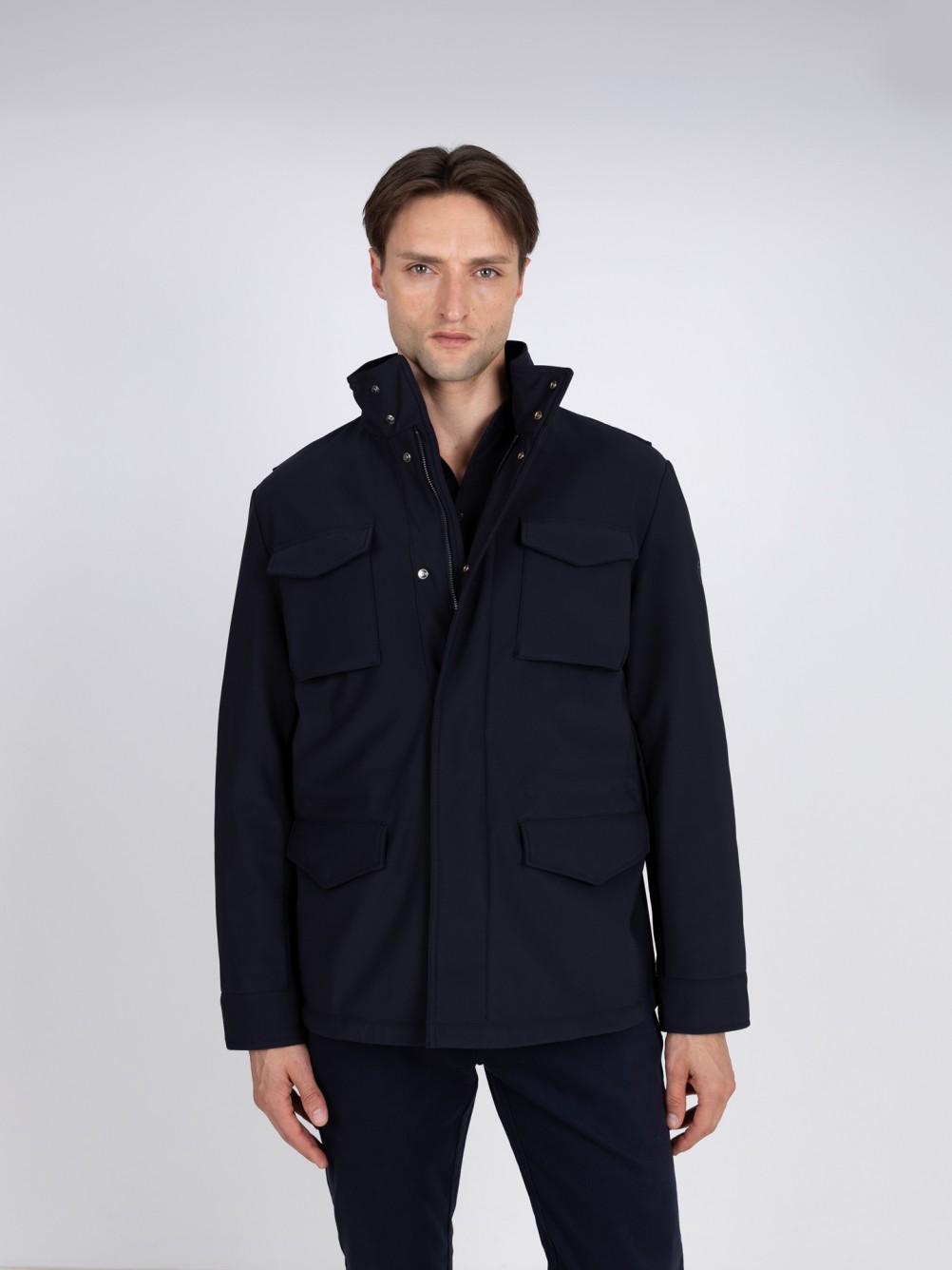 Technical jacket with hood