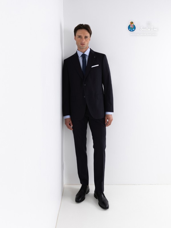 Plain Wool Regular Fit Suit