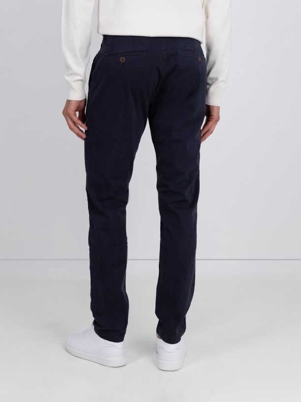 Calas chino de algodo elstico