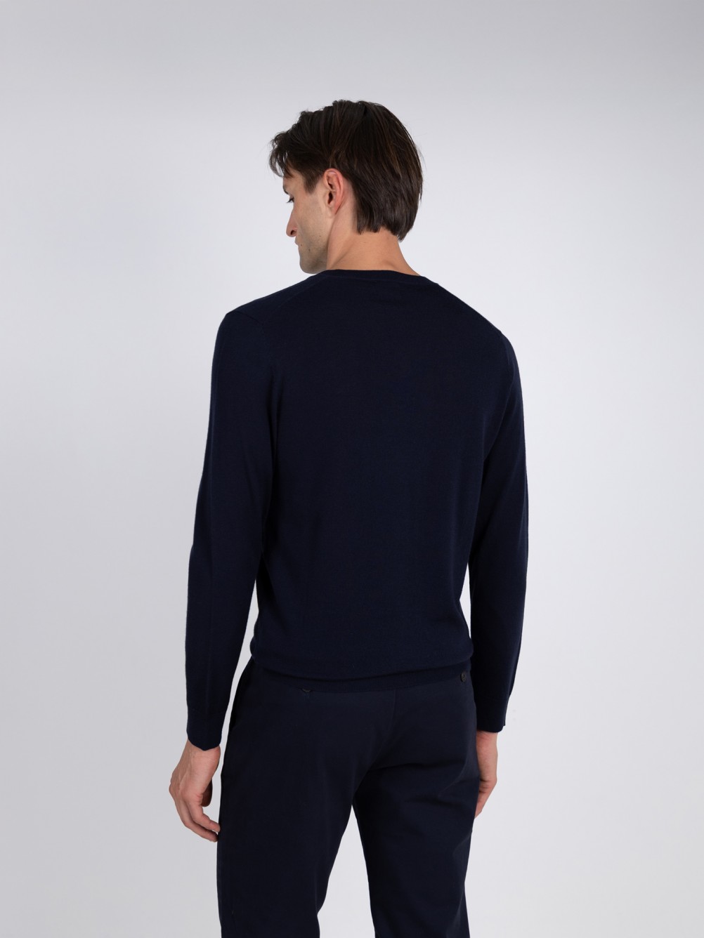 Camisola de malha 100% lã merino