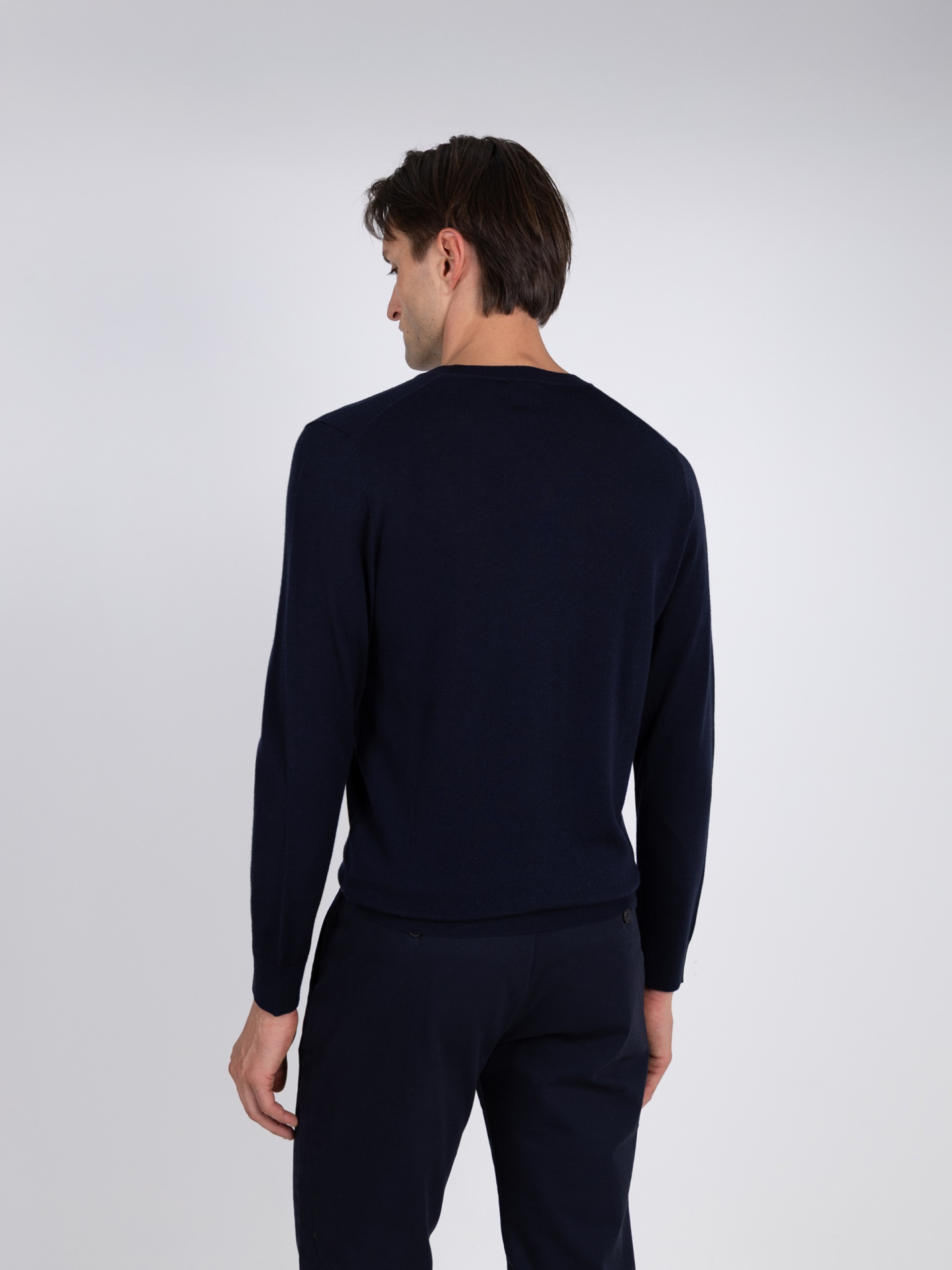 Camisola de malha 100% lã merino