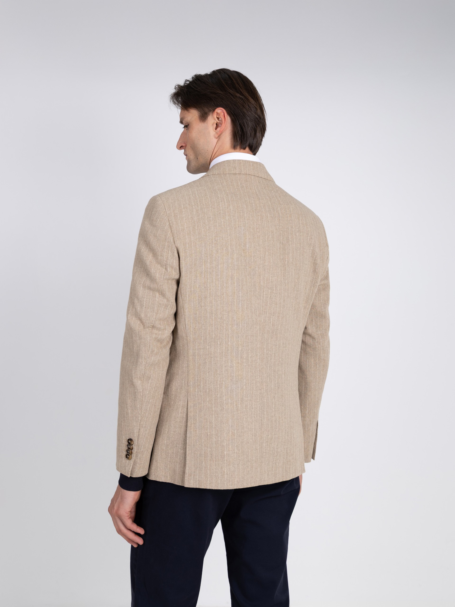 Double-breasted wool blazer