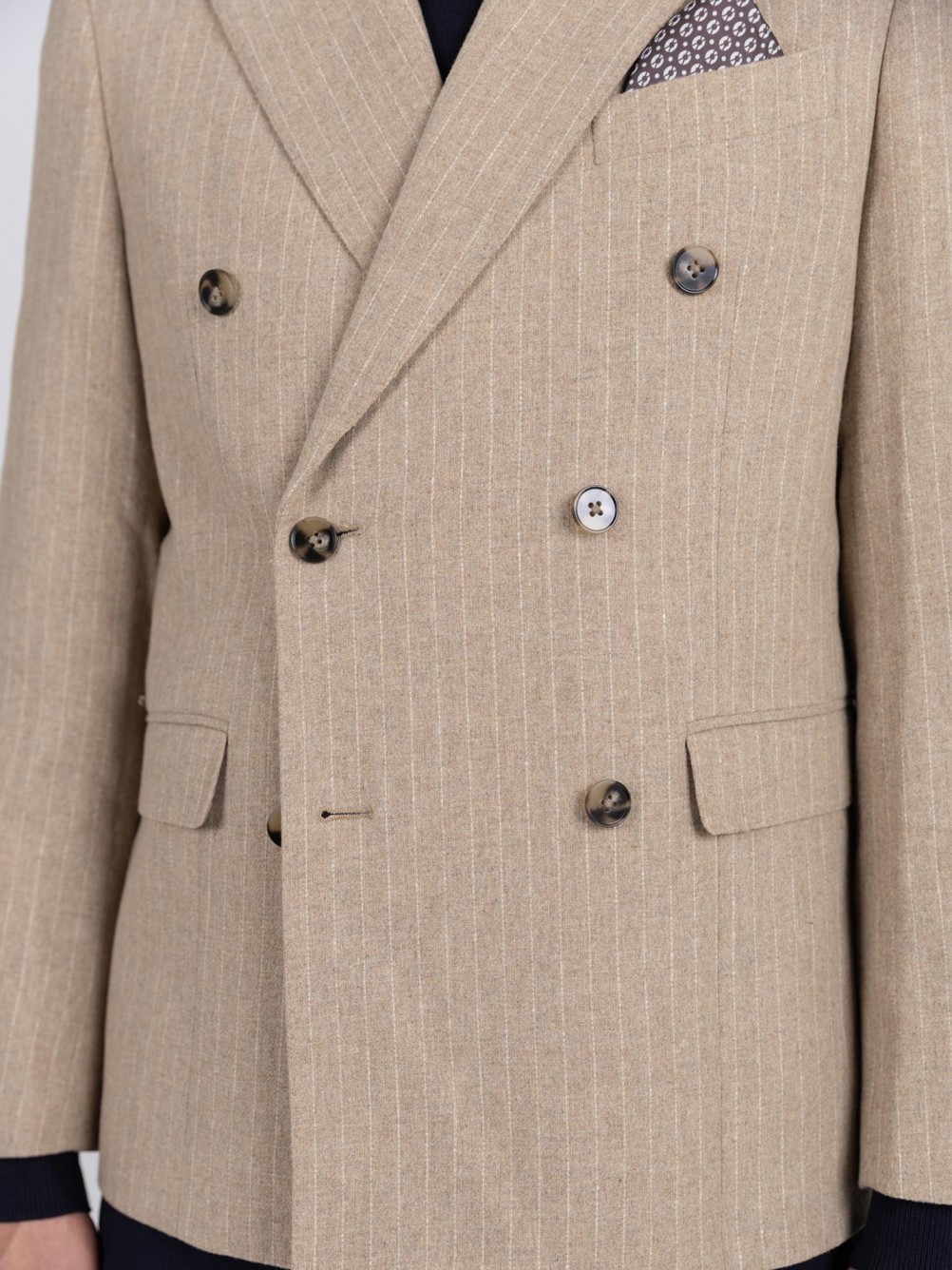 Double-breasted wool blazer