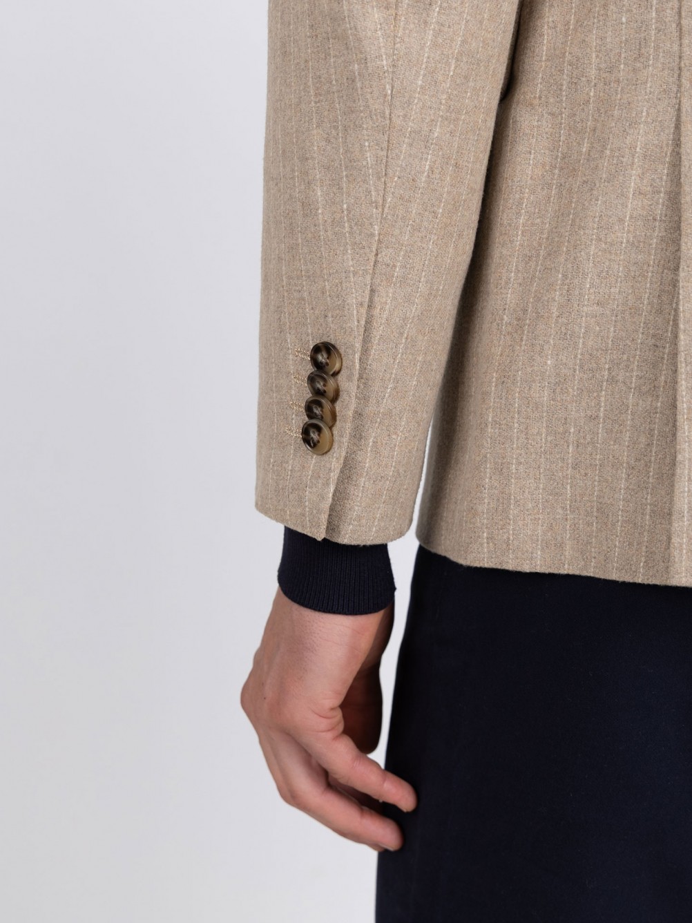 Double-breasted wool blazer
