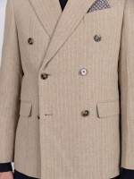 Double-breasted wool blazer