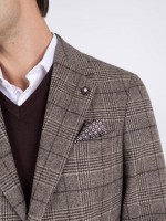 Blazer de l� com padr�o xadrez