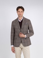 Blazer de l� com padr�o xadrez