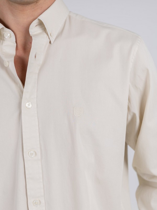 Camisa lisa 100% algodón Camisa lisa 100% algodón