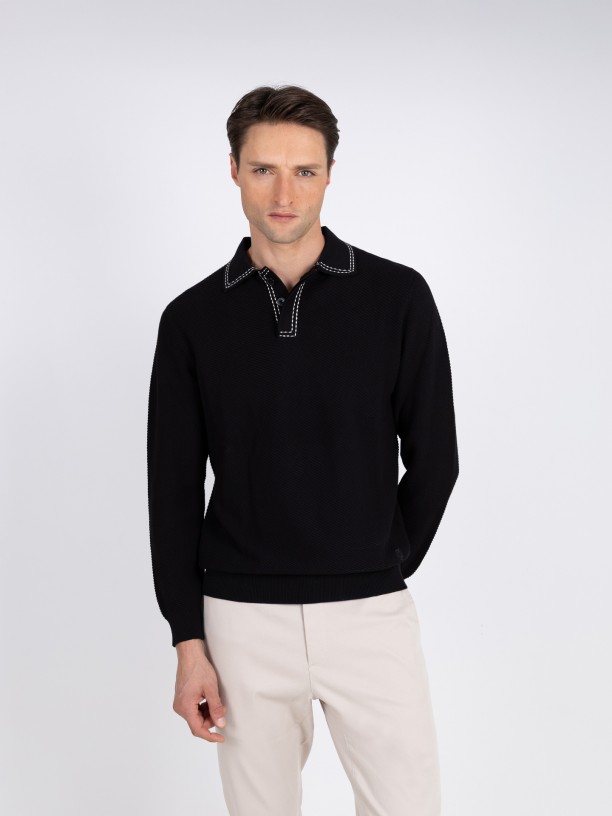 Polo estructurado 100% algodn
