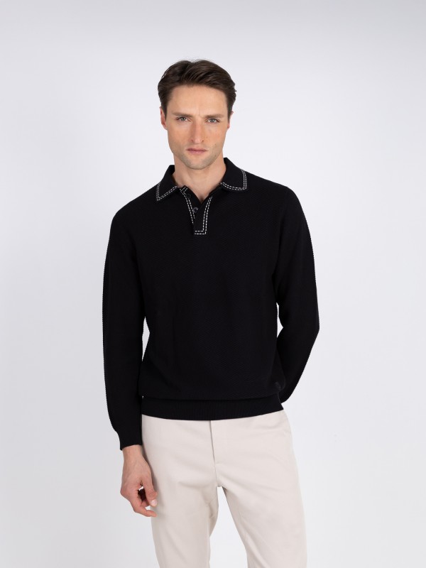 Polo estructurado 100% algodn