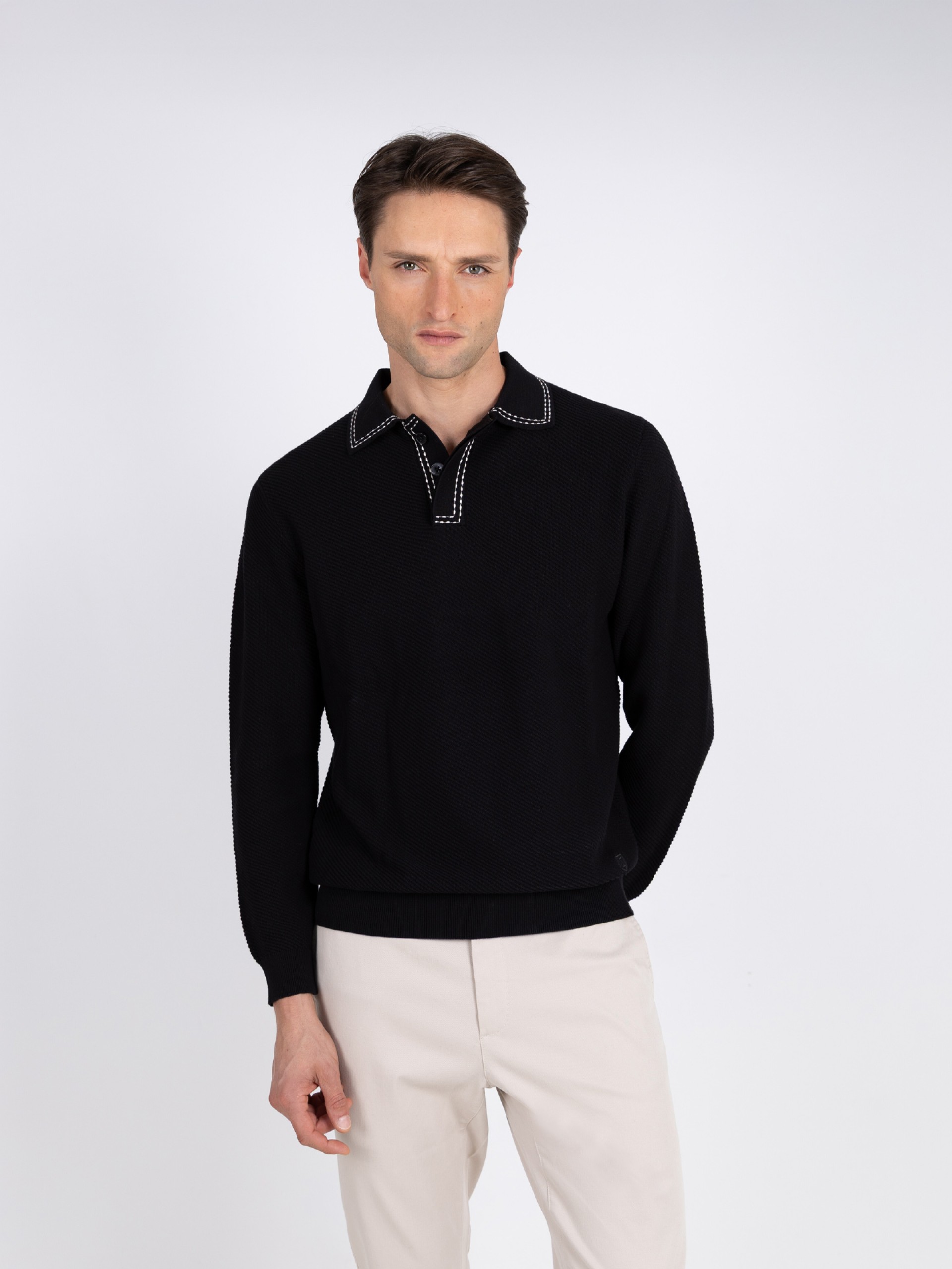 Polo estruturado 100% algodão