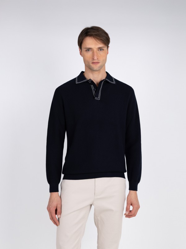 Structured 100% cotton polo