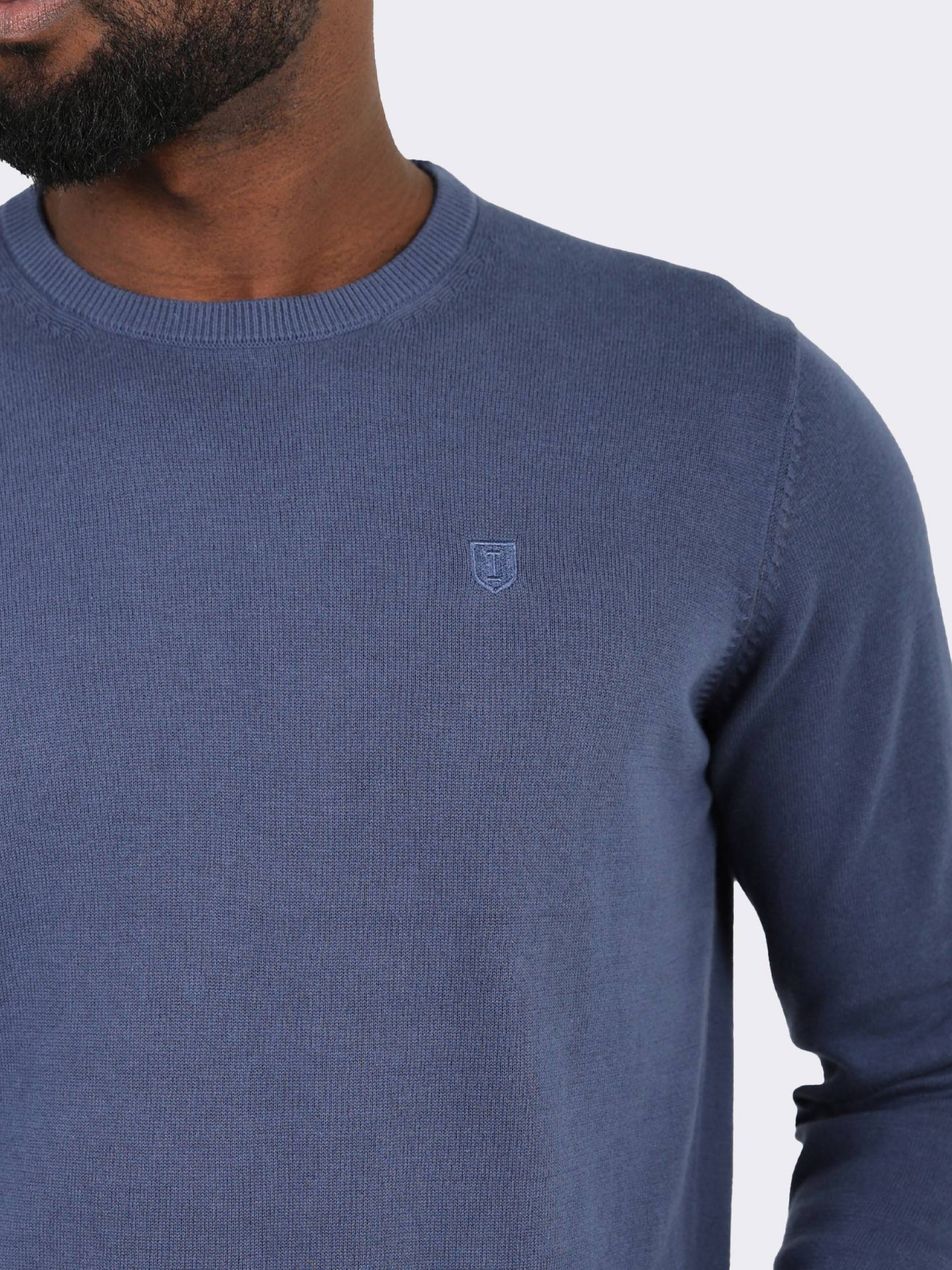 100% cotton knit with a round neckline