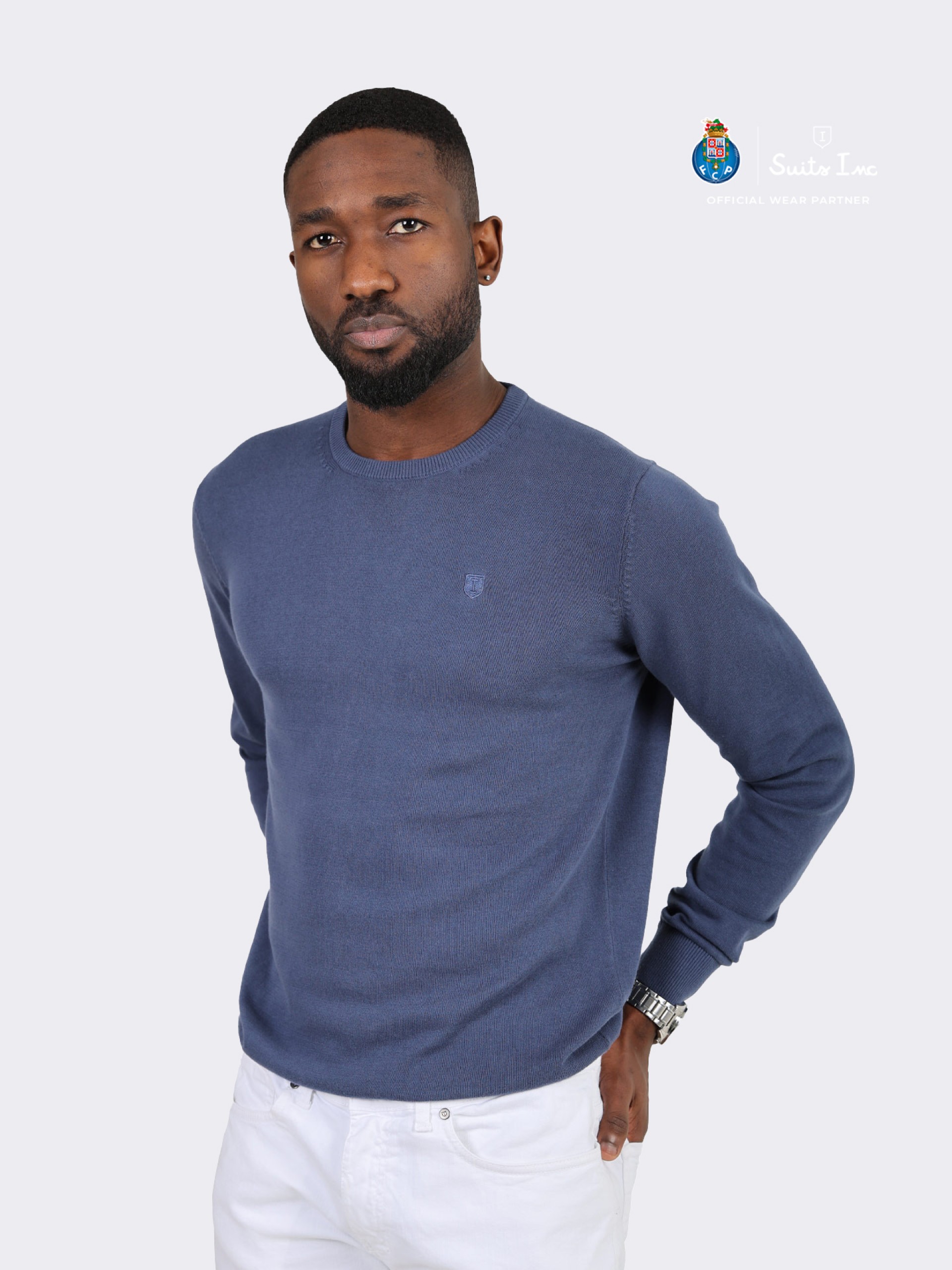 100% cotton knit with a round neckline