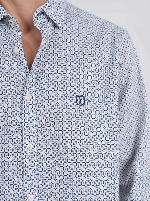 Camisa com padrão casual Camisa com padrão casual