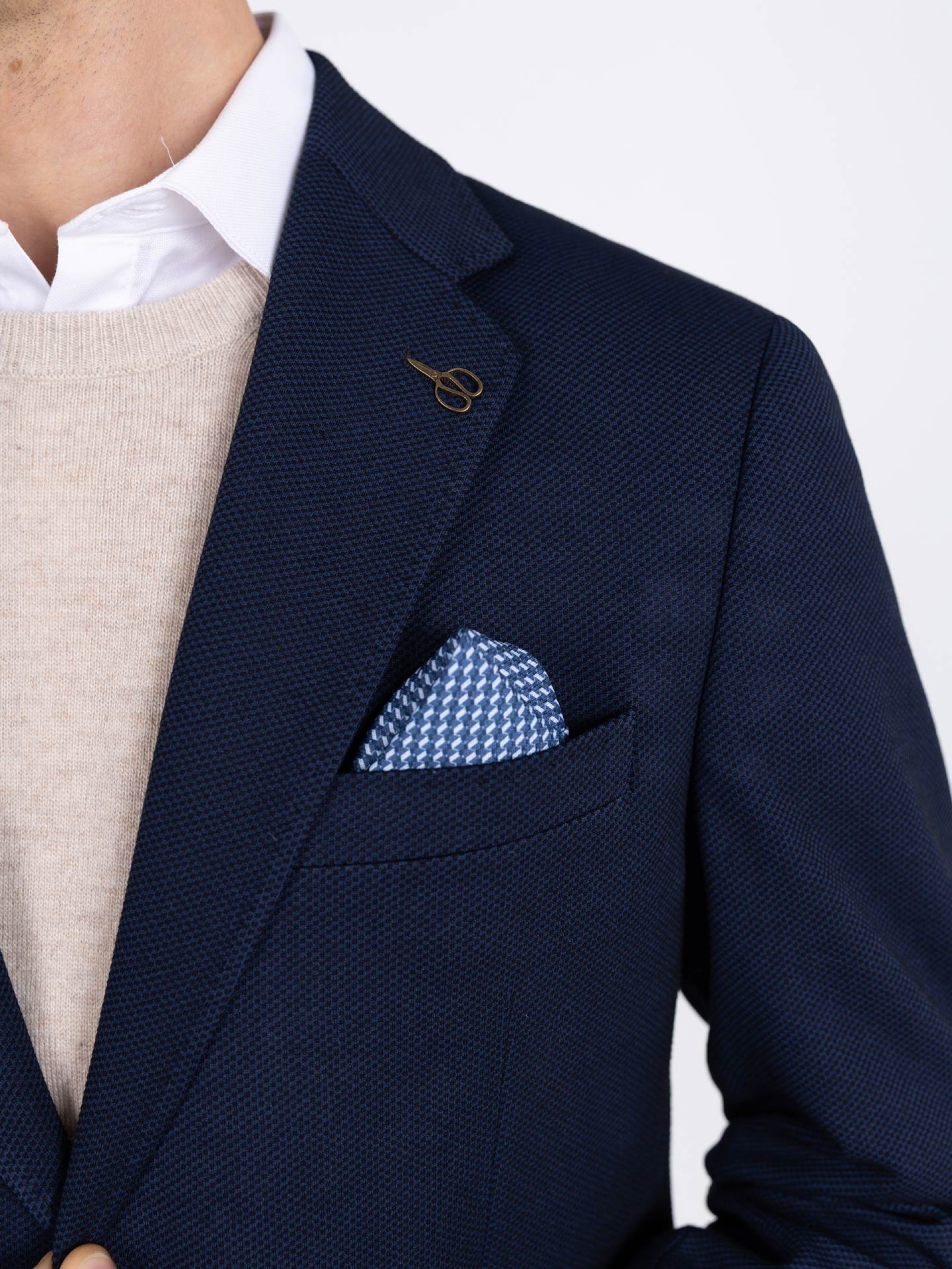 Blazer casual de micro estrutura