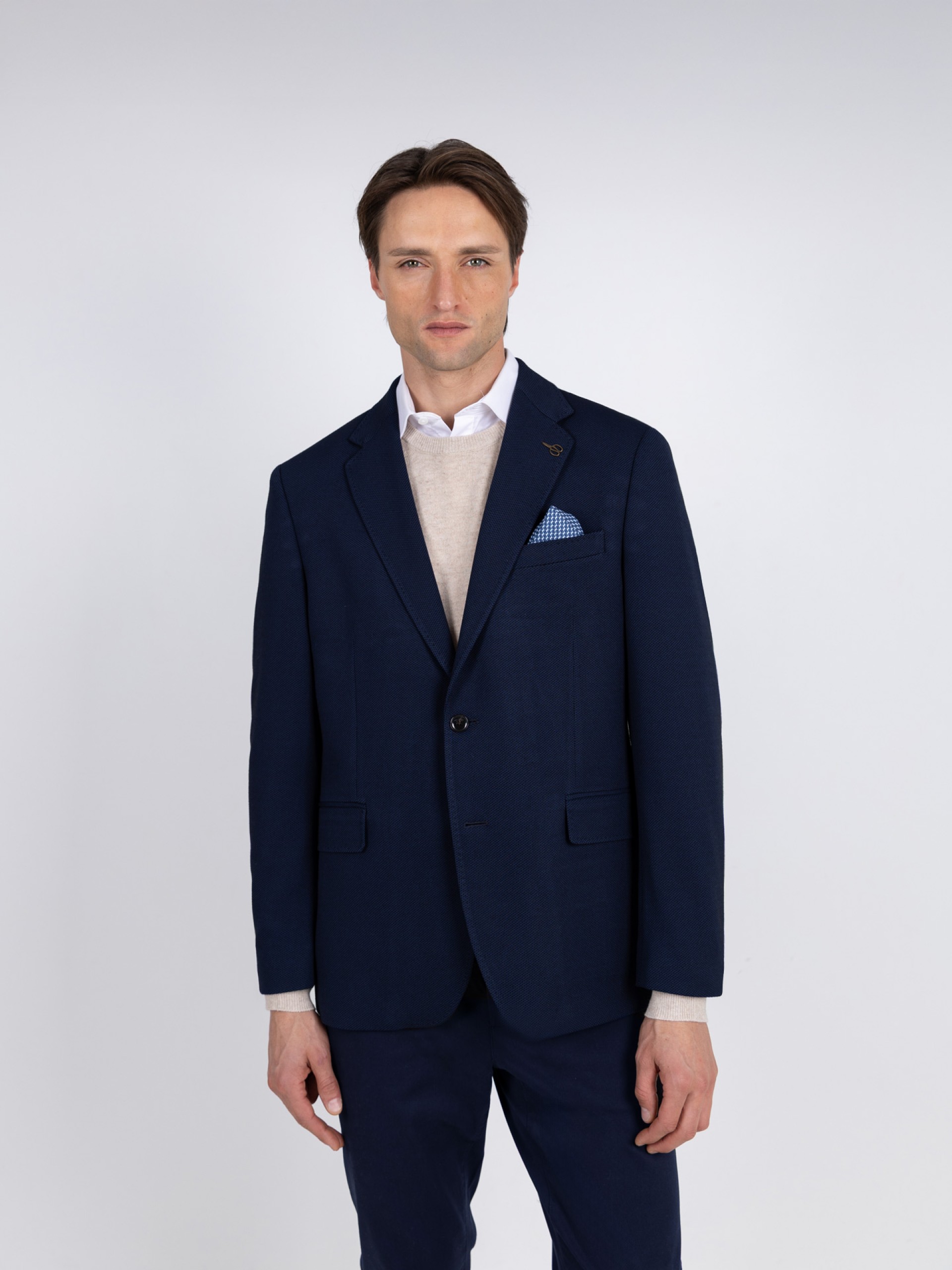 Blazer casual de micro estrutura