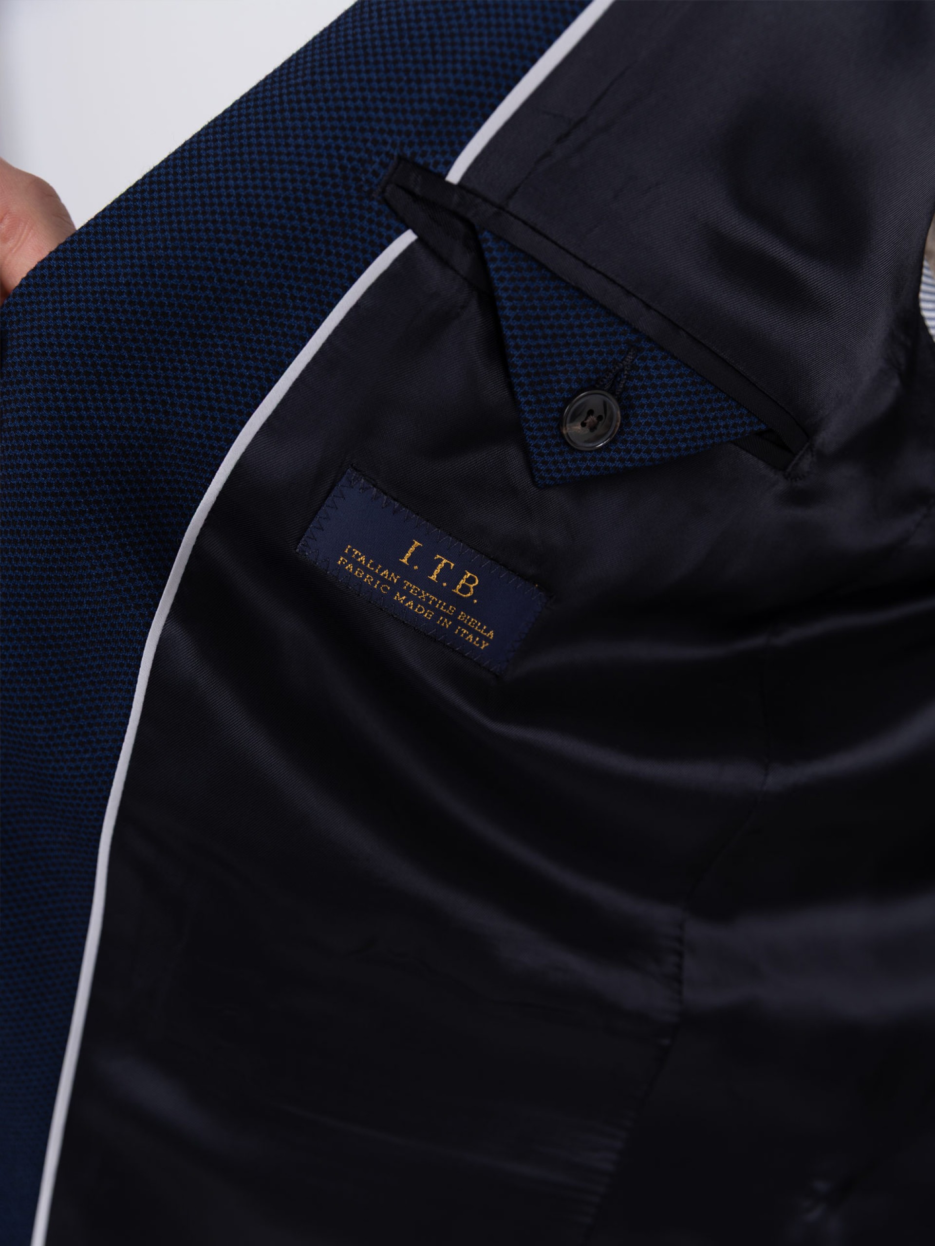 Blazer casual de micro estrutura