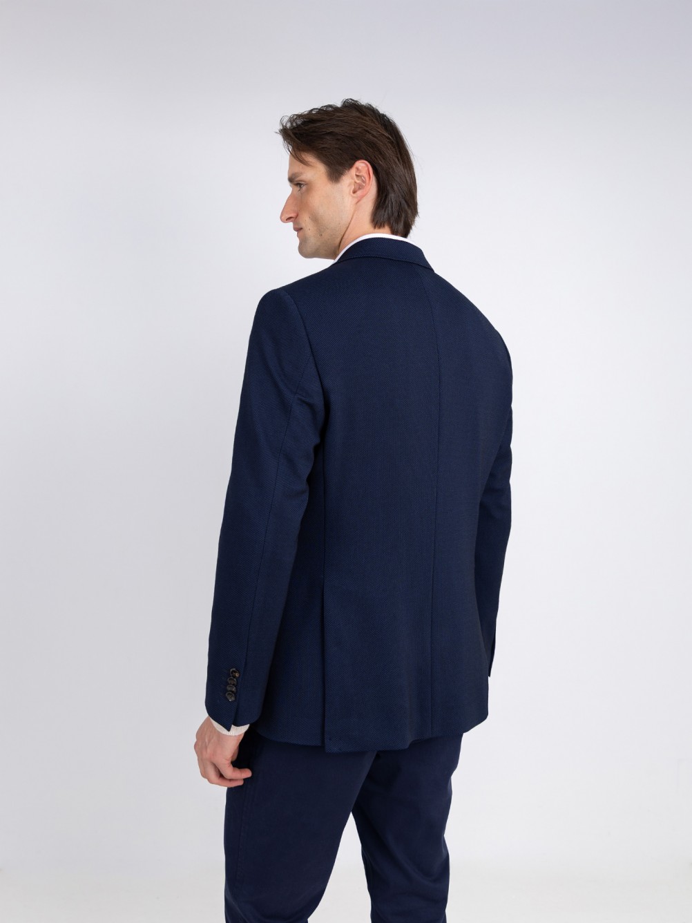 Blazer casual de micro estrutura