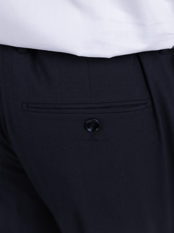 Classic trousers in vegan fabric Classic trousers in vegan fabric