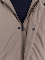 Technical parka with hood