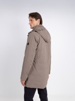 Technical parka with hood