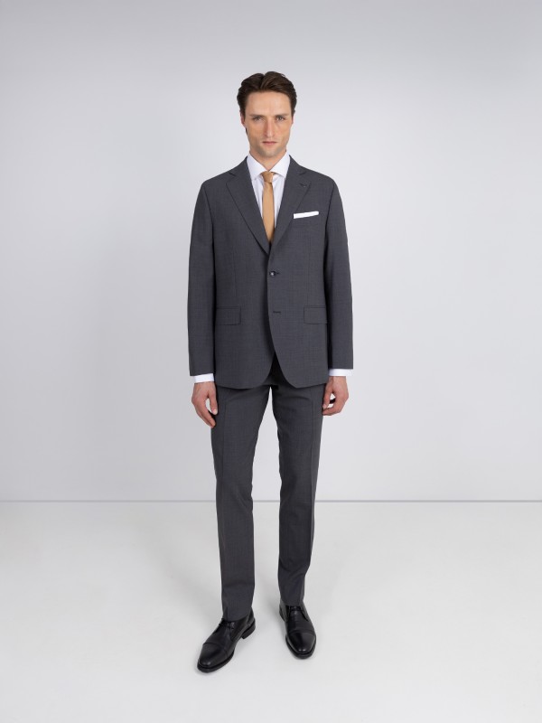 Fato de lã regular fit Fato de lã regular fit