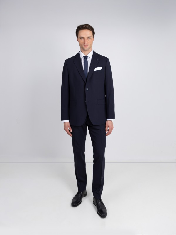 Fato de lã regular fit Fato de lã regular fit