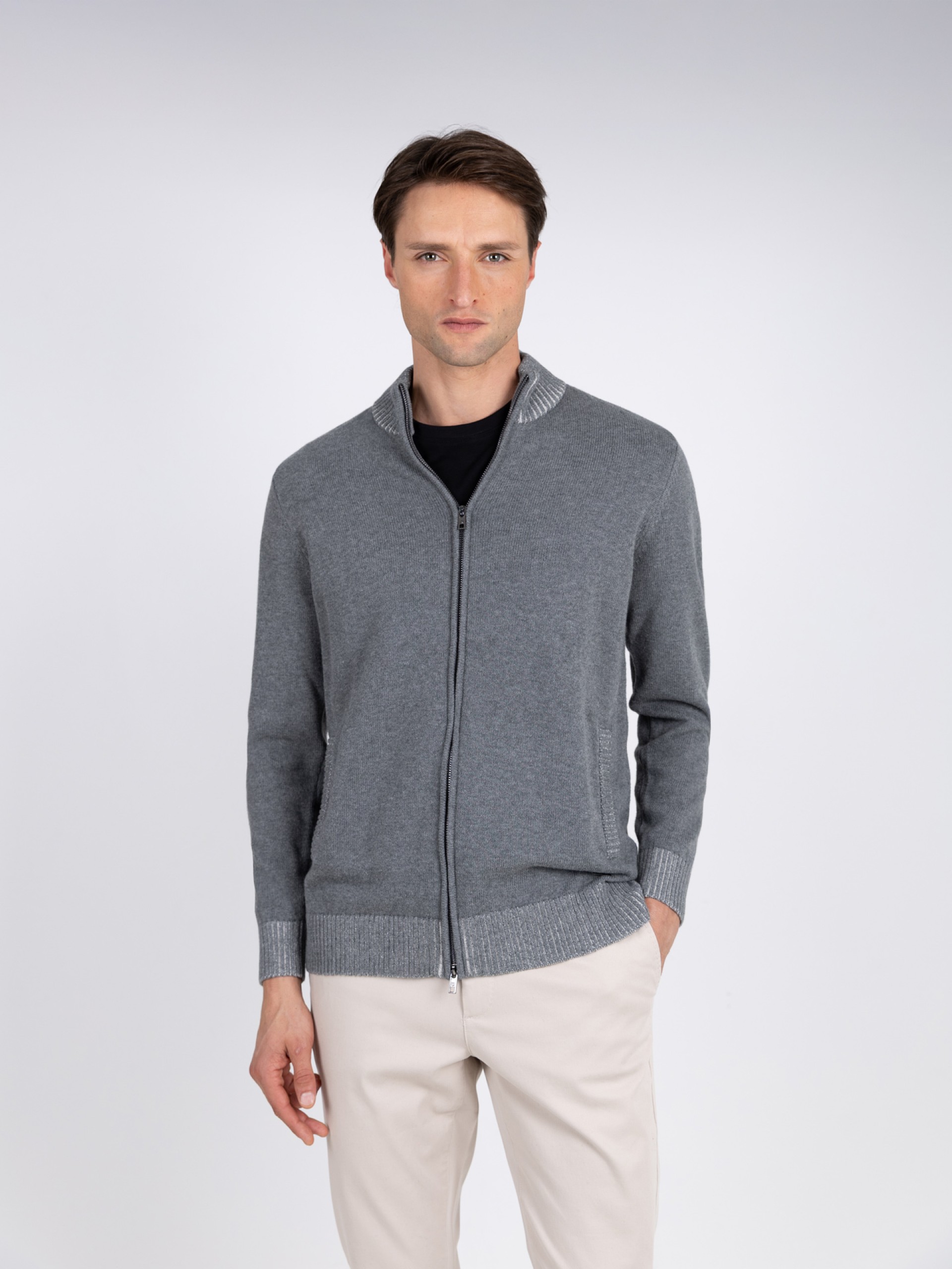 100% cotton knitted jacket