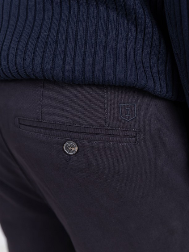 Slim-fit corduroy trousers