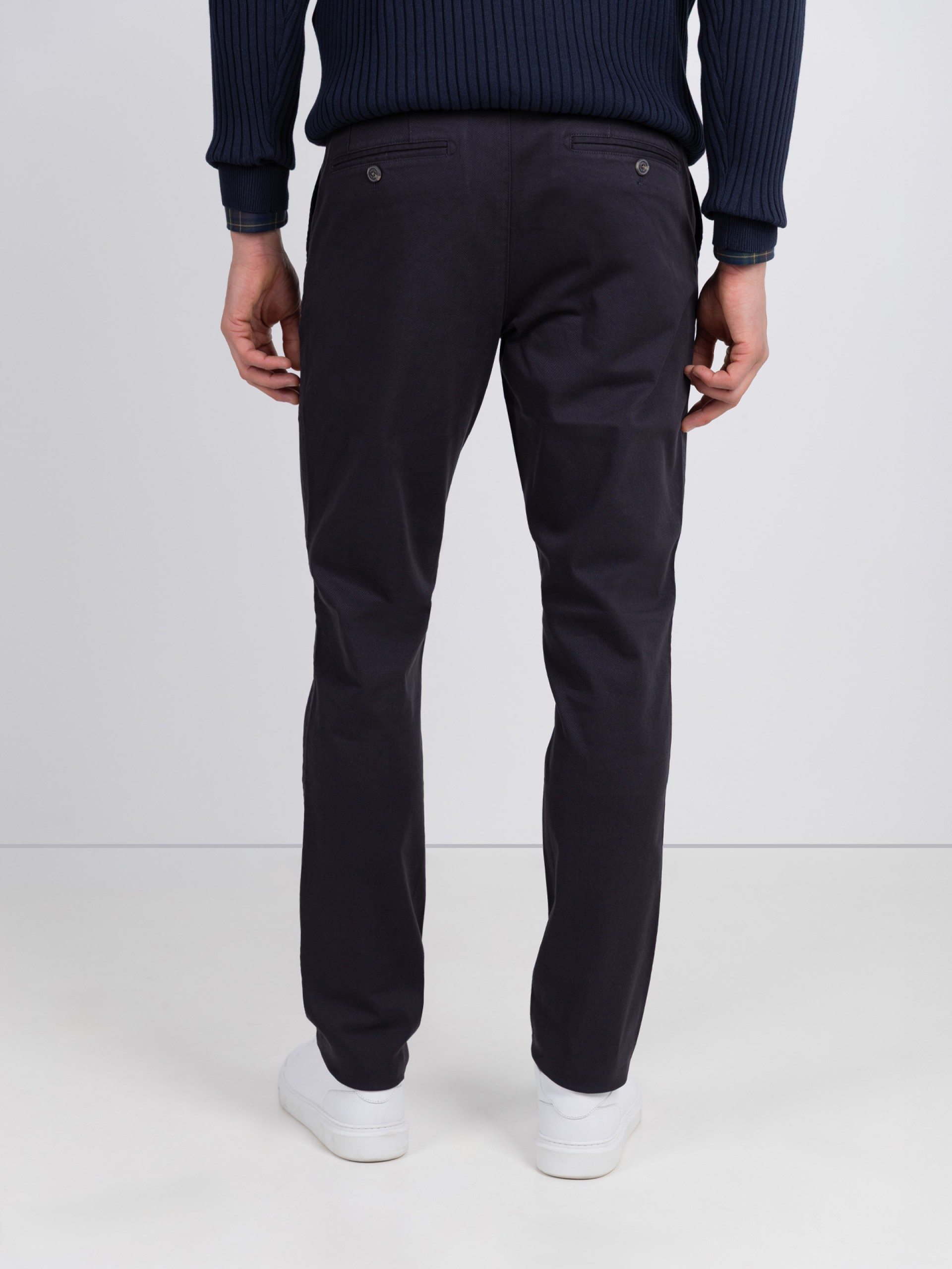 Calças chino de algodão elástico