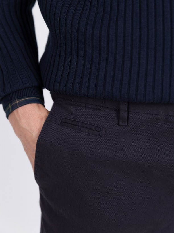 Slim-fit corduroy trousers