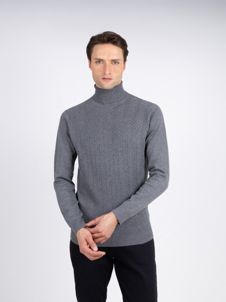 Camisola de gola alta