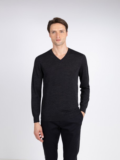 Camisola de malha 100% l� merino
