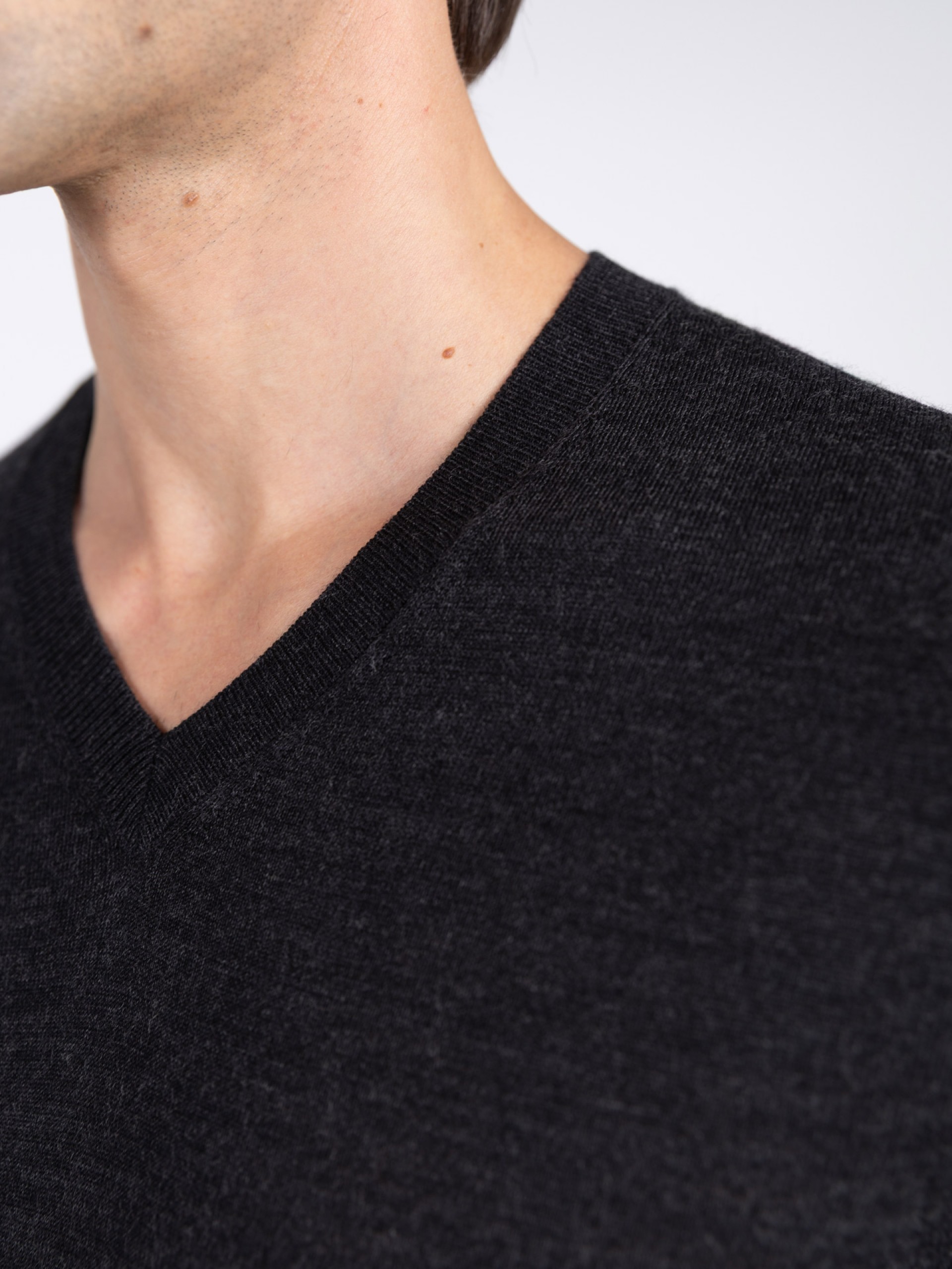 Camisola de malha 100% lã merino