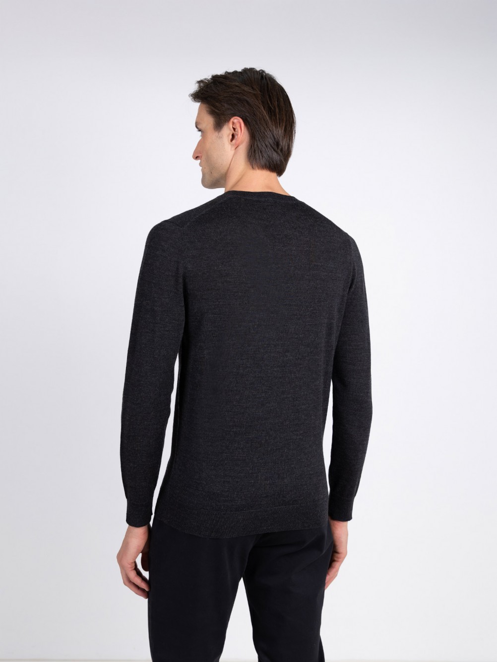 Camisola de malha 100% lã merino
