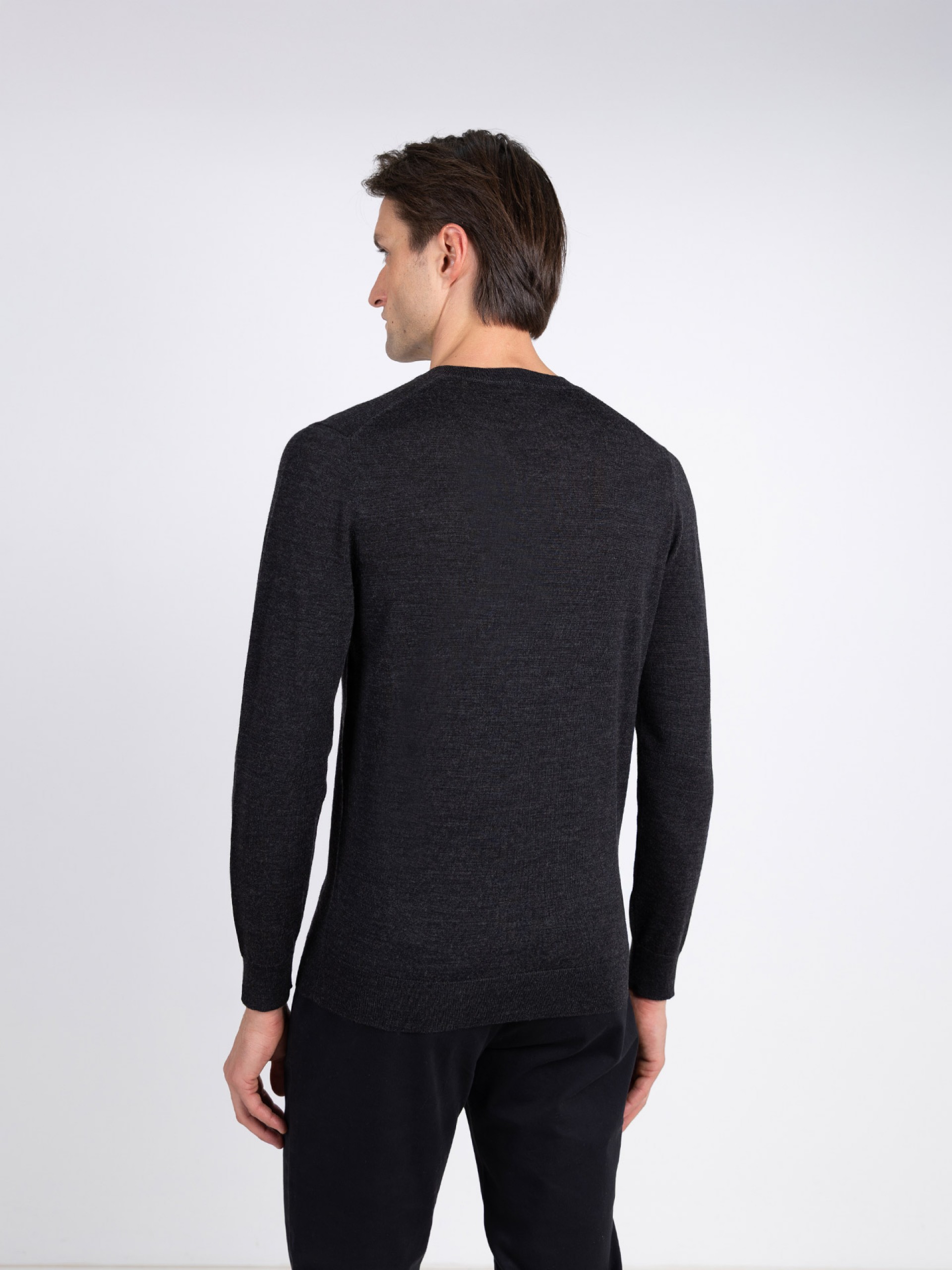 Camisola de malha 100% lã merino