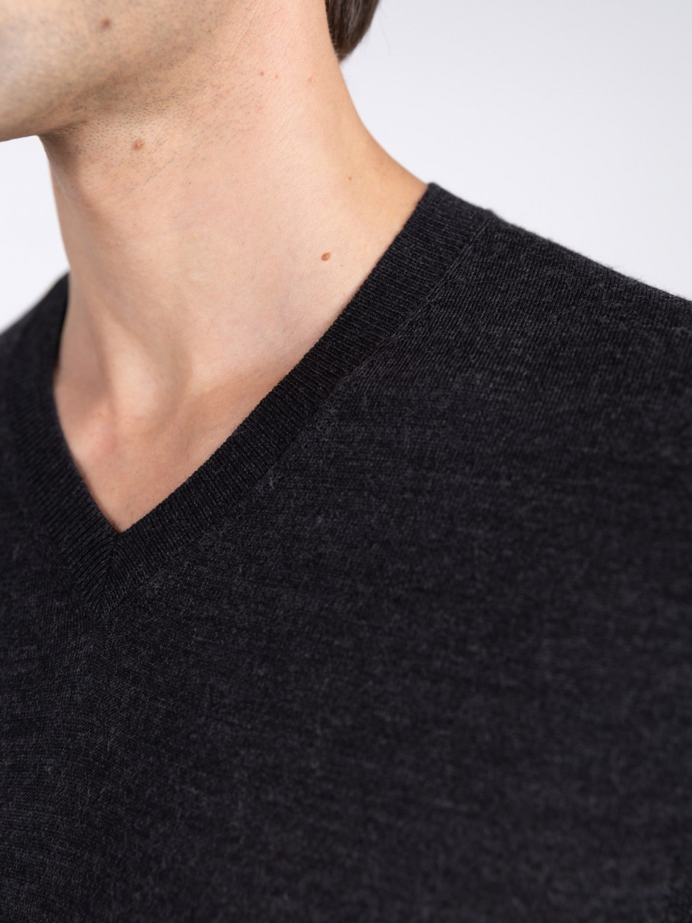 Camisola de malha 100% lã merino