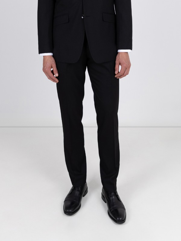 Classic trousers in vegan fabric