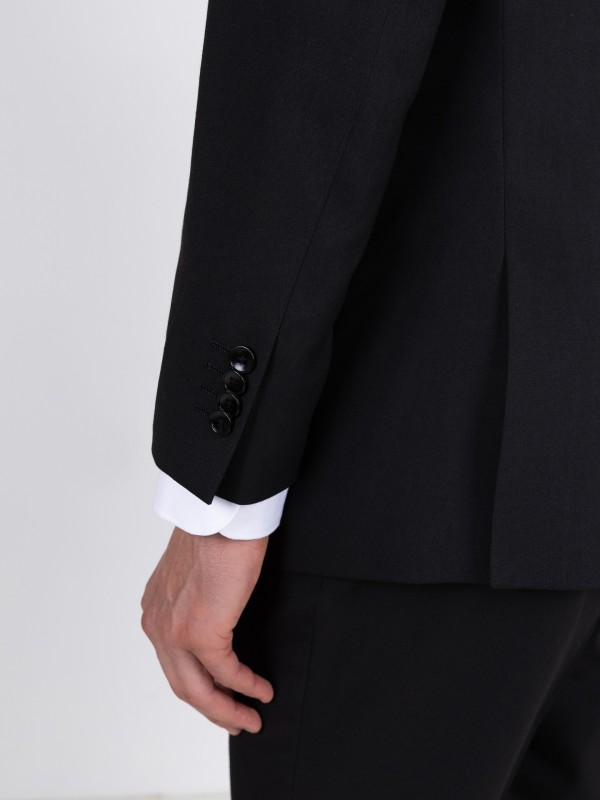 Classic blazer in vegan fabric Classic blazer in vegan fabric