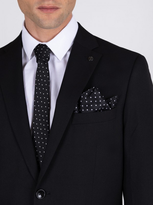 Classic blazer in vegan fabric Classic blazer in vegan fabric