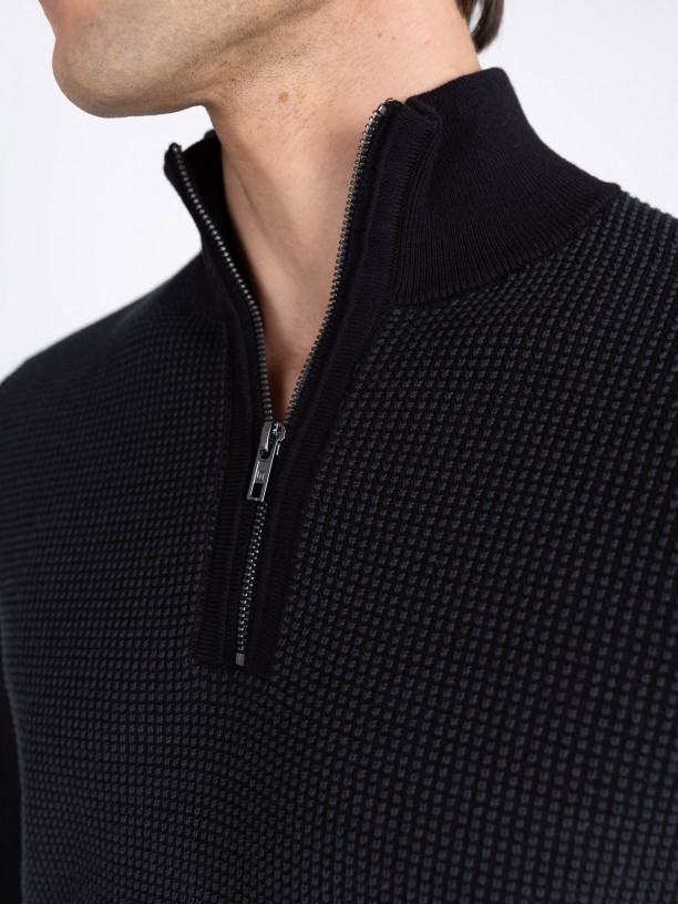 Half zip sweater