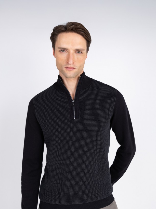 Half zip sweater