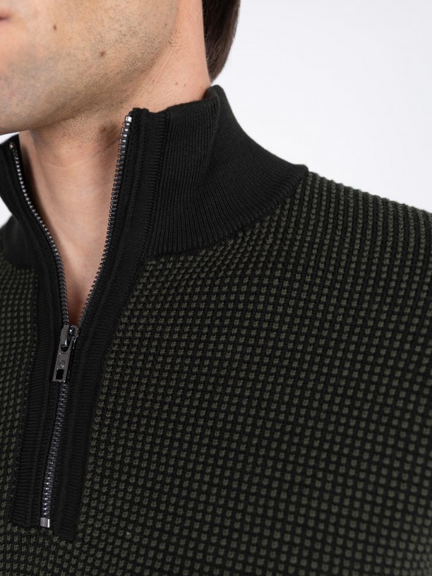 Half zip sweater