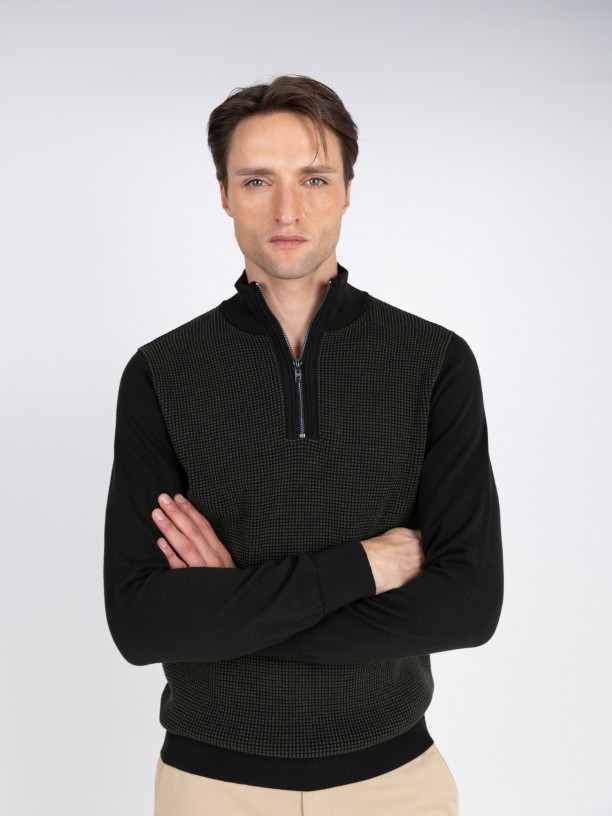 Half zip sweater