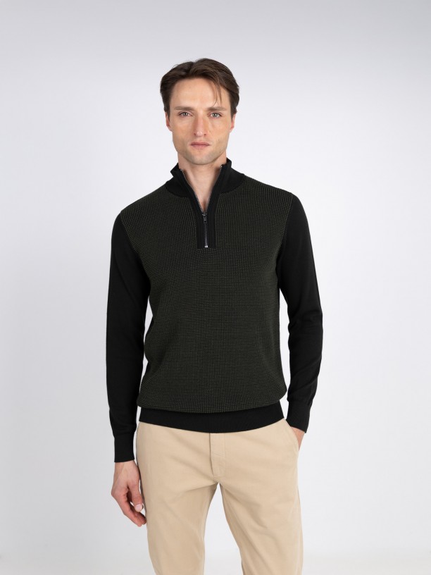 Half zip sweater
